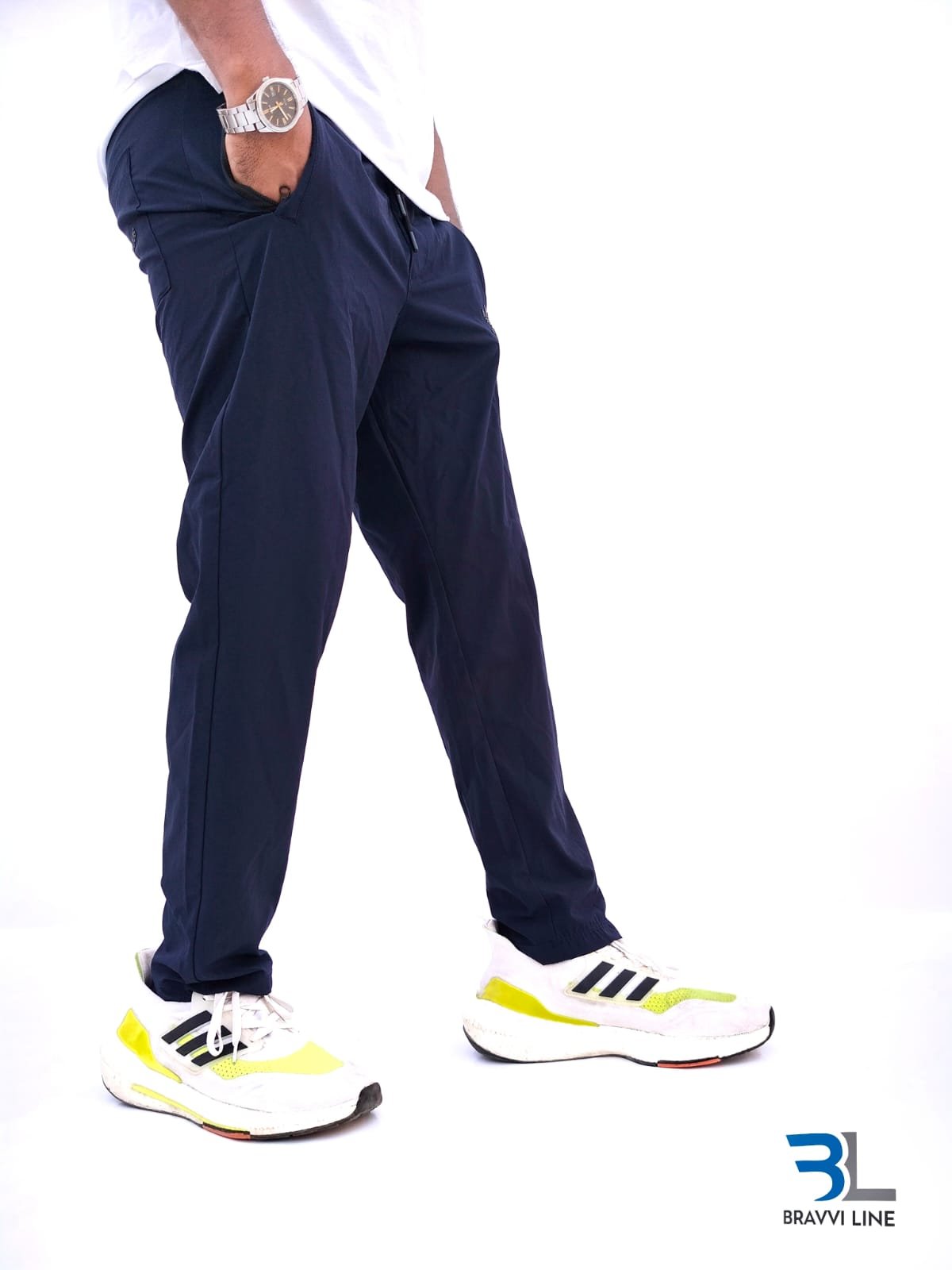 Men’s DriFit Navy Blue Stretchable Trouser | Jogger Pants